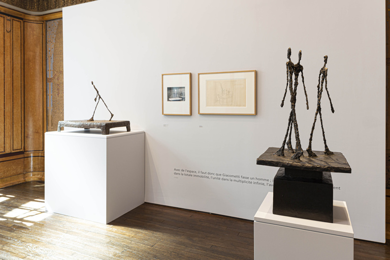 Fondation Giacometti -  Vue de l'exposition "L'Homme qui marche", Institut Giacometti, Paris, 2020