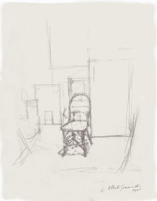 Fondation Giacometti -  [Chaise dans l'atelier]