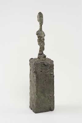 Fondation Giacometti -  [Buste d'homme sur socle]