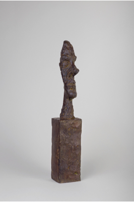 Fondation Giacometti -  Tête sur socle [dite Tête sans crâne]