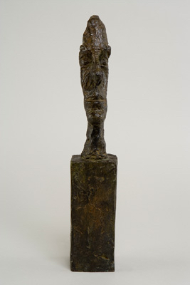 Fondation Giacometti -  Tête sur socle [dite Tête sans crâne]