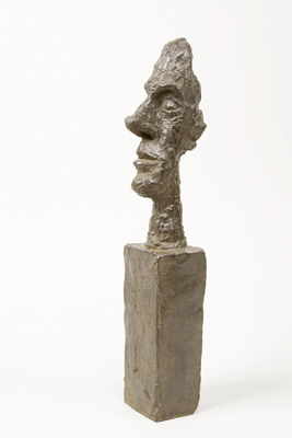 Fondation Giacometti -  Tête sur socle [dite Tête sans crâne]