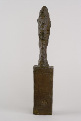 Fondation Giacometti -  Tête sur socle [dite Tête sans crâne]