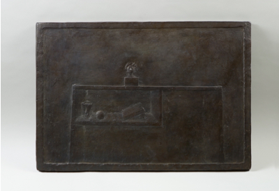 Fondation Giacometti -  [Vue d'atelier, bas-relief]