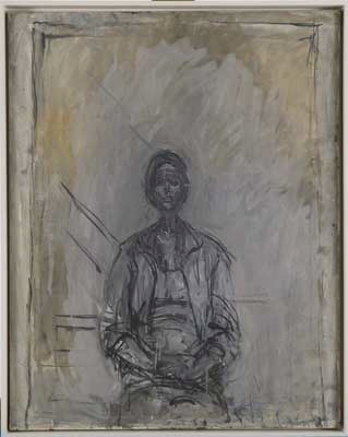 Fondation Giacometti -  [Annette assise dans l'atelier]