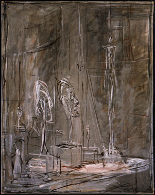 Fondation Giacometti -  [Sculptures dans l'atelier]