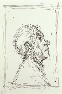 Fondation Giacometti -  [Pierre Reverdy, profil droit]