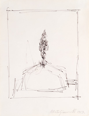 Fondation Giacometti -  Buste d'homme