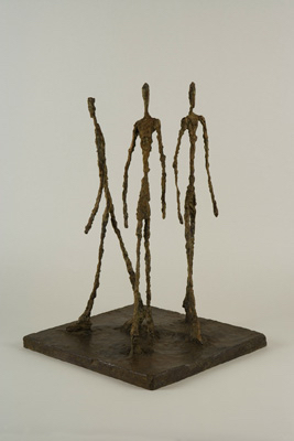 Fondation Giacometti -  Trois hommes qui marchent [petit plateau]