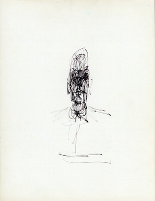 Fondation Giacometti -  [Buste d'homme] (recto) / [Tête d'homme] (verso)