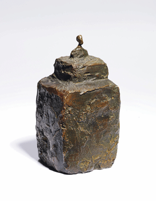 Fondation Giacometti -  [Petit buste sur double socle]