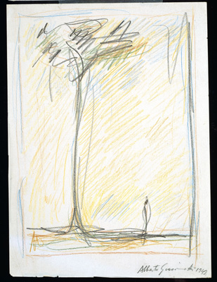 Fondation Giacometti -  L'Arbre (recto et verso)