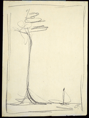 Fondation Giacometti -  L'Arbre (recto et verso)