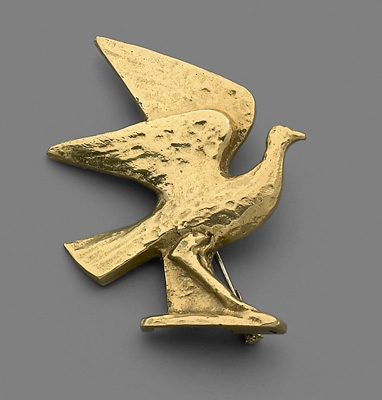 Fondation Giacometti -  Broche, modèle Oiseau aux ailes déployées