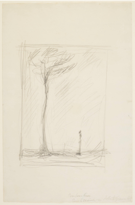 Fondation Giacometti -  Homme et arbre