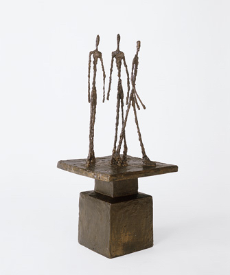 Fondation Giacometti -  Trois hommes qui marchent [petit plateau]