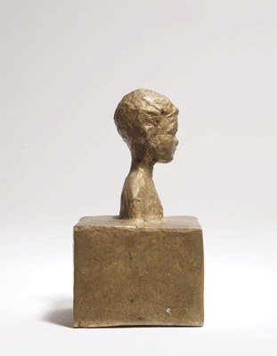 Fondation Giacometti -  [Petit buste de Silvio sur socle]