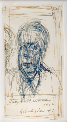 Fondation Giacometti -  Portrait de Paul Eluard