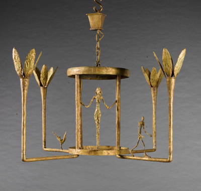 Fondation Giacometti -  Lustre avec femme, homme et oiseau