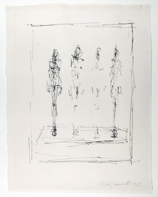 Fondation Giacometti -  [Quatres figures sur socle]