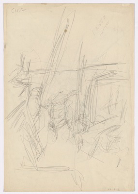 Fondation Giacometti -  [Chaise dans l'atelier] (recto) / [Poêle dans l'atelier] (verso)