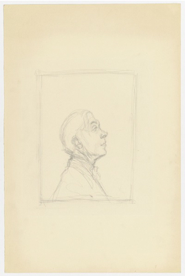 Fondation Giacometti -  [Pierre Reverdy, profil droit]