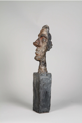 Fondation Giacometti -  Tête sur socle [dite Tête sans crâne]