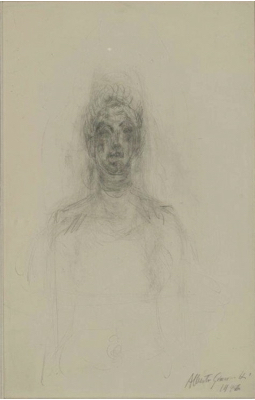 Fondation Giacometti -  [Buste de femme] (recto) / [Têtes] (verso)