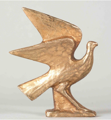 Fondation Giacometti -  Oiseau aux ailes déployées, profil droit