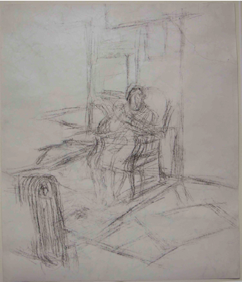 Fondation Giacometti -  La mère à Stampa