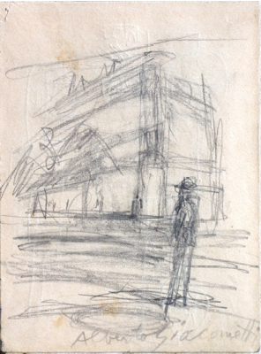Fondation Giacometti -  Figures dans la rue
