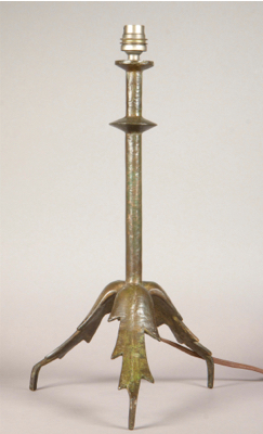 Fondation Giacometti -  Lampe modèle « trépied à feuilles », première version