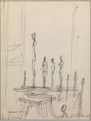 Fondation Giacometti -  Sculptures dans l'atelier