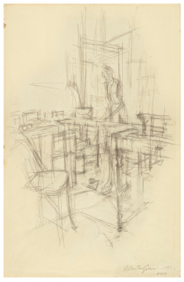 Fondation Giacometti -  Intérieur (recto) / Atelier (verso)