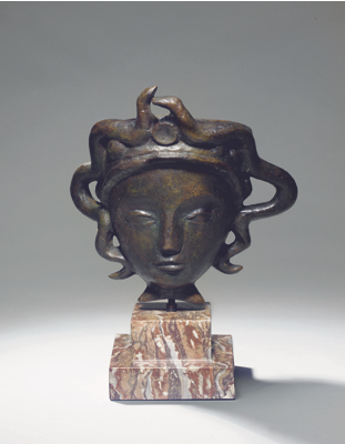 Fondation Giacometti -  Applique, modèle « masque aux serpents »