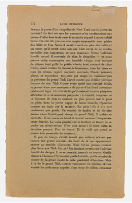 Fondation Giacometti -  Homme assis et personnage dans Louis Guilloux "La merveille", dans Les Lettres Nouvelles, n°7, septembre 1953, p. 779