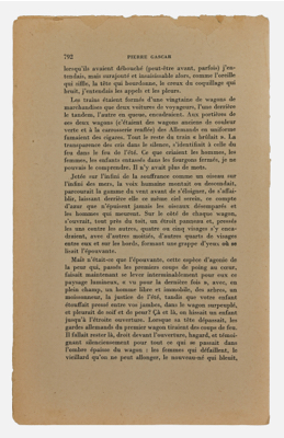 Fondation Giacometti -  Femme debout dans Pierre Gascar "Le temps des morts" dans Les Lettres Nouvelles, n°7, septembre 1953, p. 793