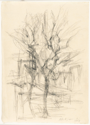 Fondation Giacometti -  Arbres à Stampa