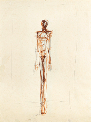 Fondation Giacometti -  Figure debout (recto) / Figure debout (verso)