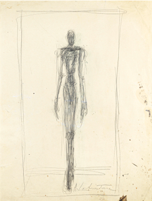 Fondation Giacometti -  Figure debout (recto) / Figure debout (verso)